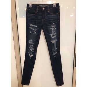 Ripped Jeans Dark Wash
